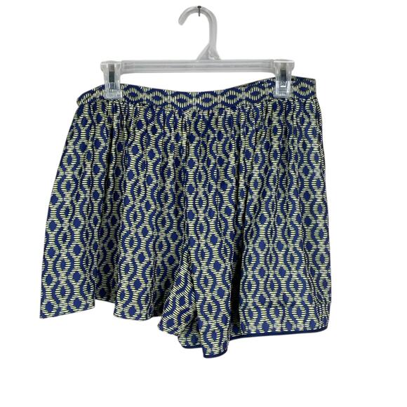 Thakoon Addition Blue Green Batik Print Pleated Skort Shorts SZ 4 - Picture 5 of 8